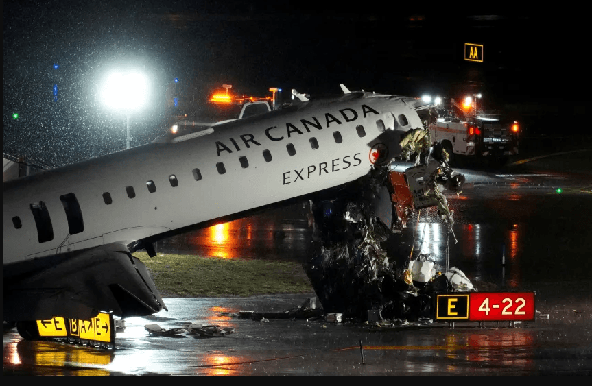 Air Canada Plane Collides with Fire Truck at LaGuardia Airport – 2 Dead, Dozens Injured